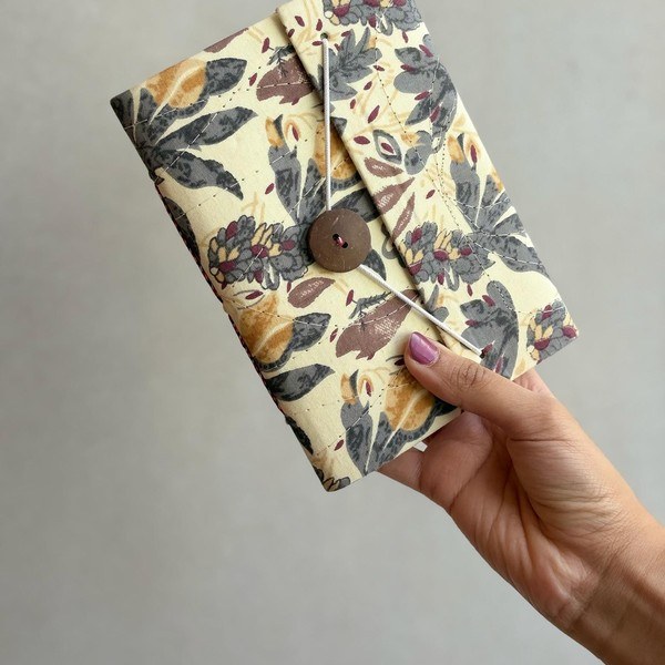 A hand block printed piece from the floral collection, design name not yet confirmed.