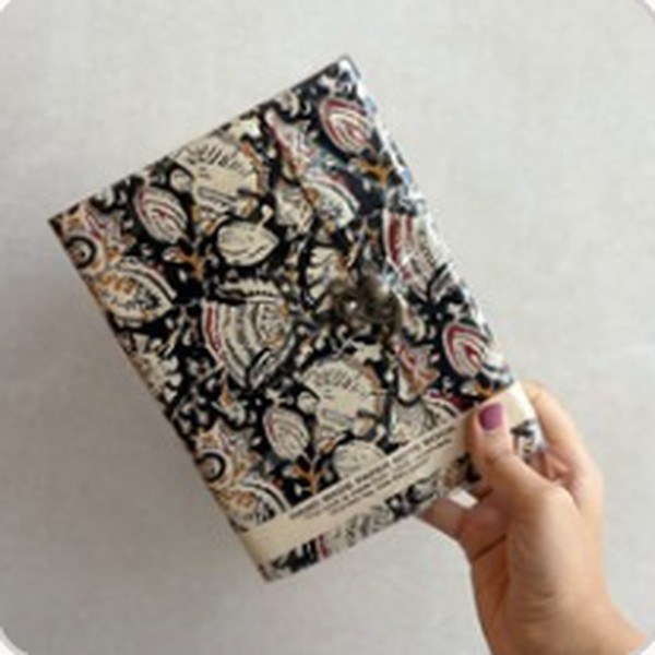 A hand block printed piece from the paisley collection, design name not yet confirmed.