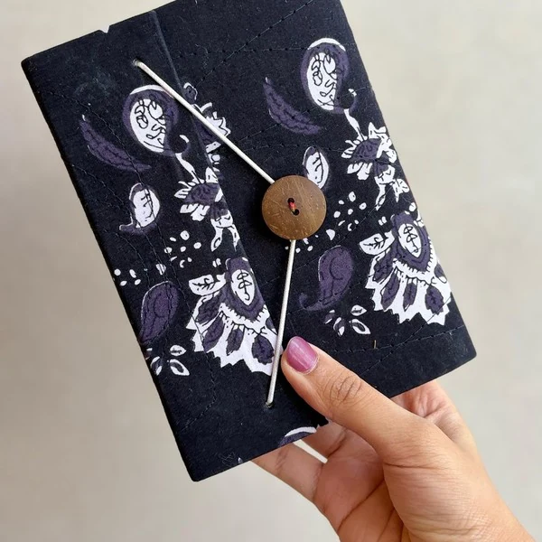 Navy Paisley, Navy with white paisley/floral